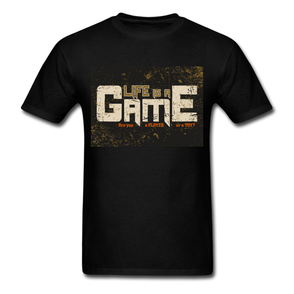 Life Is A Game Men's T-Shirt - black