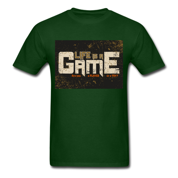 Life Is A Game Men's T-Shirt - forest green