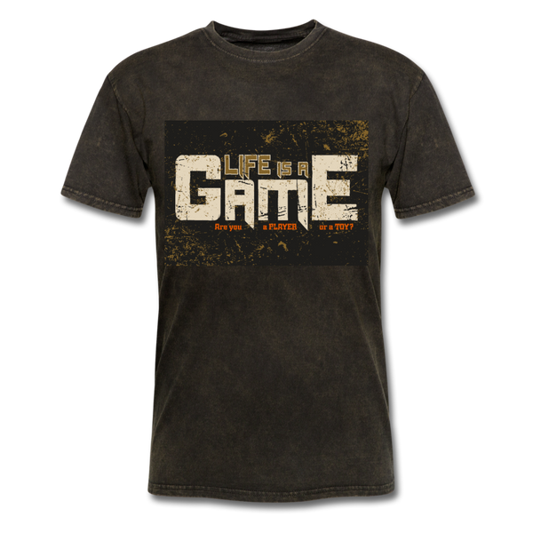 Life Is A Game Men's T-Shirt - mineral black