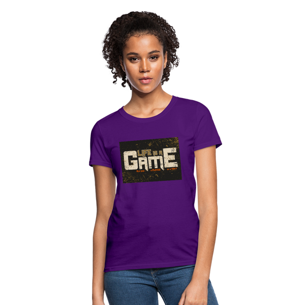 Life Is A Game Women's T-Shirt - purple