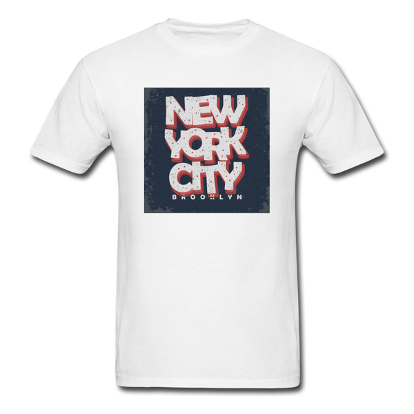 New York City Brooklyn Men's T-Shirt - white