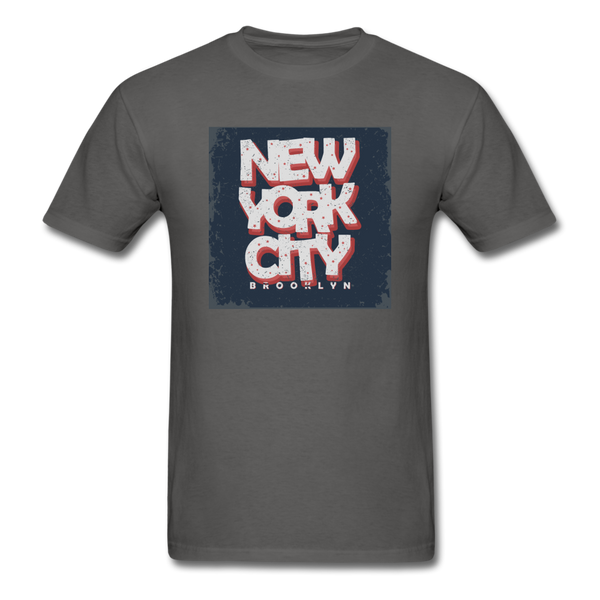 New York City Brooklyn Men's T-Shirt - charcoal