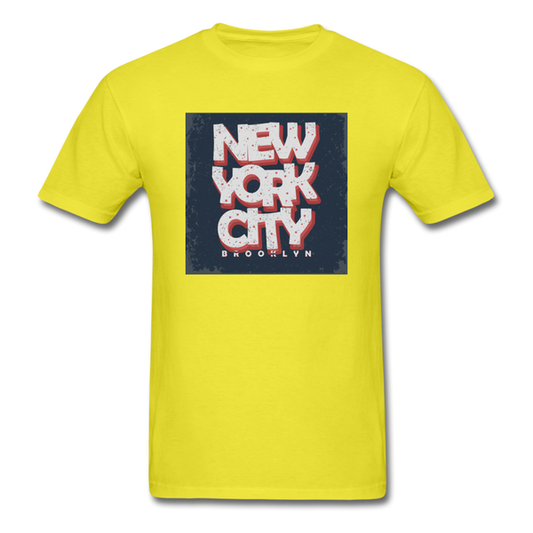New York City Brooklyn Men's T-Shirt - yellow