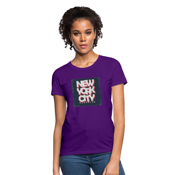 New York City Brooklyn Women's T-Shirt - purple