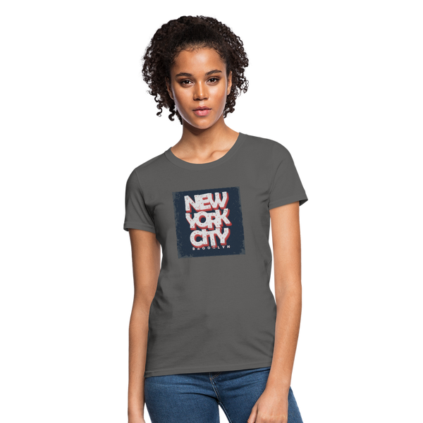 New York City Brooklyn Women's T-Shirt - charcoal