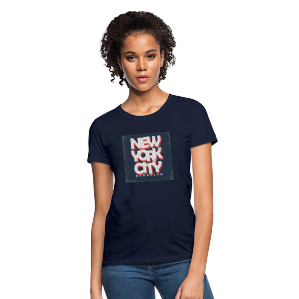 New York City Brooklyn Women's T-Shirt - navy