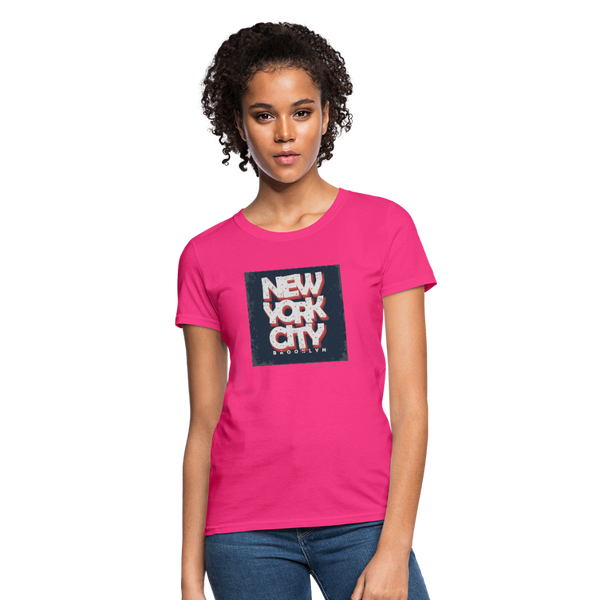 New York City Brooklyn Women's T-Shirt - fuchsia