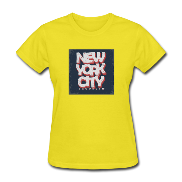 New York City Brooklyn Women's T-Shirt - yellow