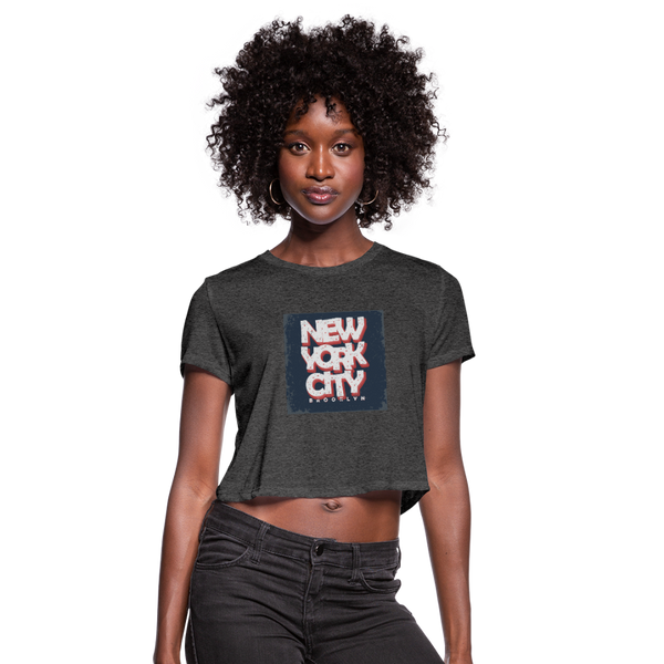 New York City Women's Cropped T-Shirt - deep heather