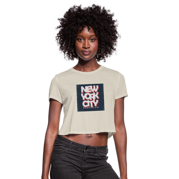 New York City Women's Cropped T-Shirt - dust