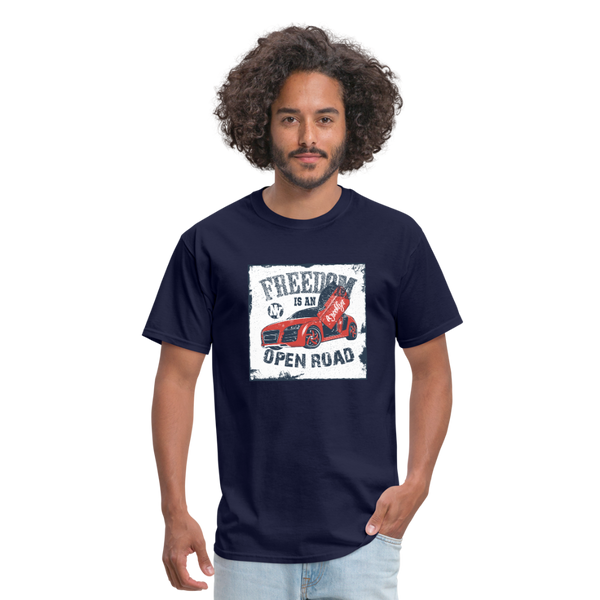 Freedom Is An Open Road Men's T-Shirt - navy