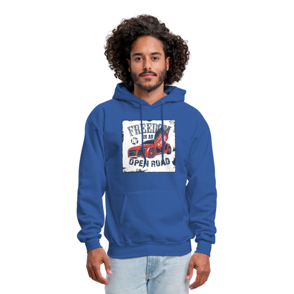 Freedom Is An Open Road Men's Hoodie - royal blue