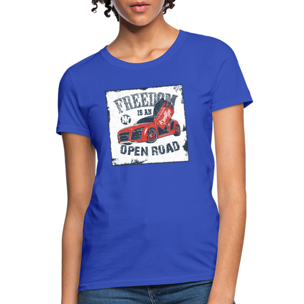 Freedom Is An Open Road Women's T-Shirt - royal blue