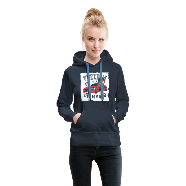 Freedom Is An Open Road Women’s Premium Hoodie - navy