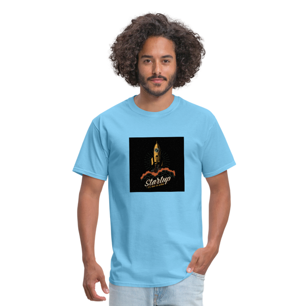 Start Up Men's T-Shirt - aquatic blue