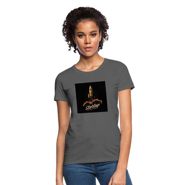 Start Up Women's T-Shirt - charcoal