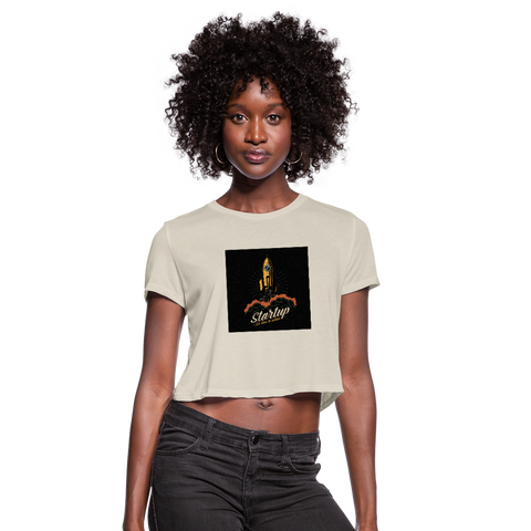 Start Up Women's Cropped T-Shirt - dust