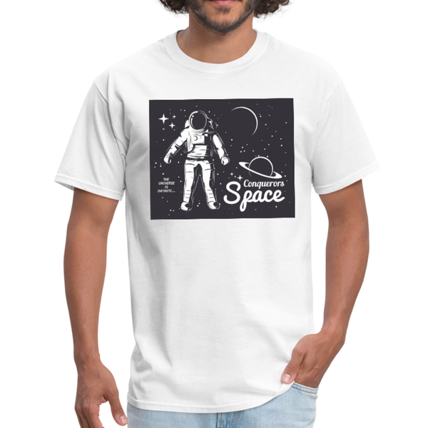 Conqueror's Space Men's T-Shirt - white