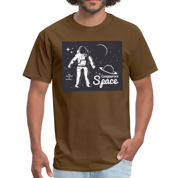 Conqueror's Space Men's T-Shirt - brown