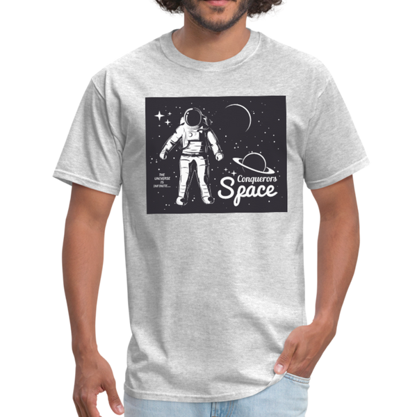 Conqueror's Space Men's T-Shirt - heather gray