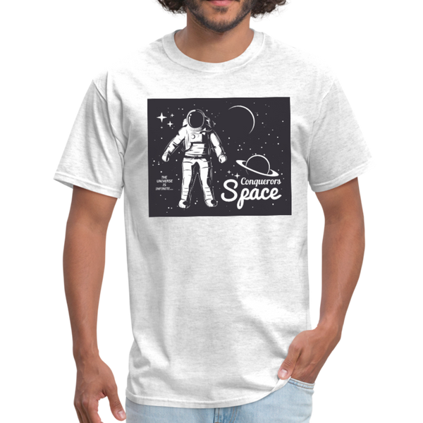 Conqueror's Space Men's T-Shirt - light heather gray