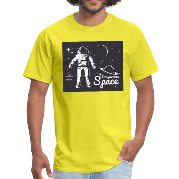 Conqueror's Space Men's T-Shirt - yellow