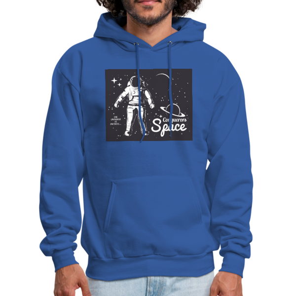 Conqueror's Space Men's Hoodie - royal blue