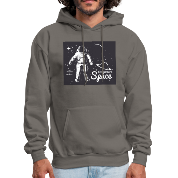 Conqueror's Space Men's Hoodie - asphalt gray