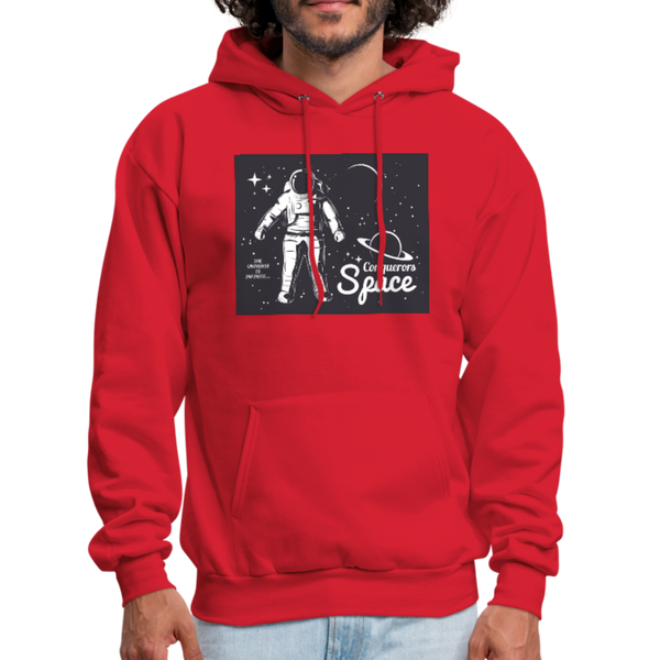 Conqueror's Space Men's Hoodie - red