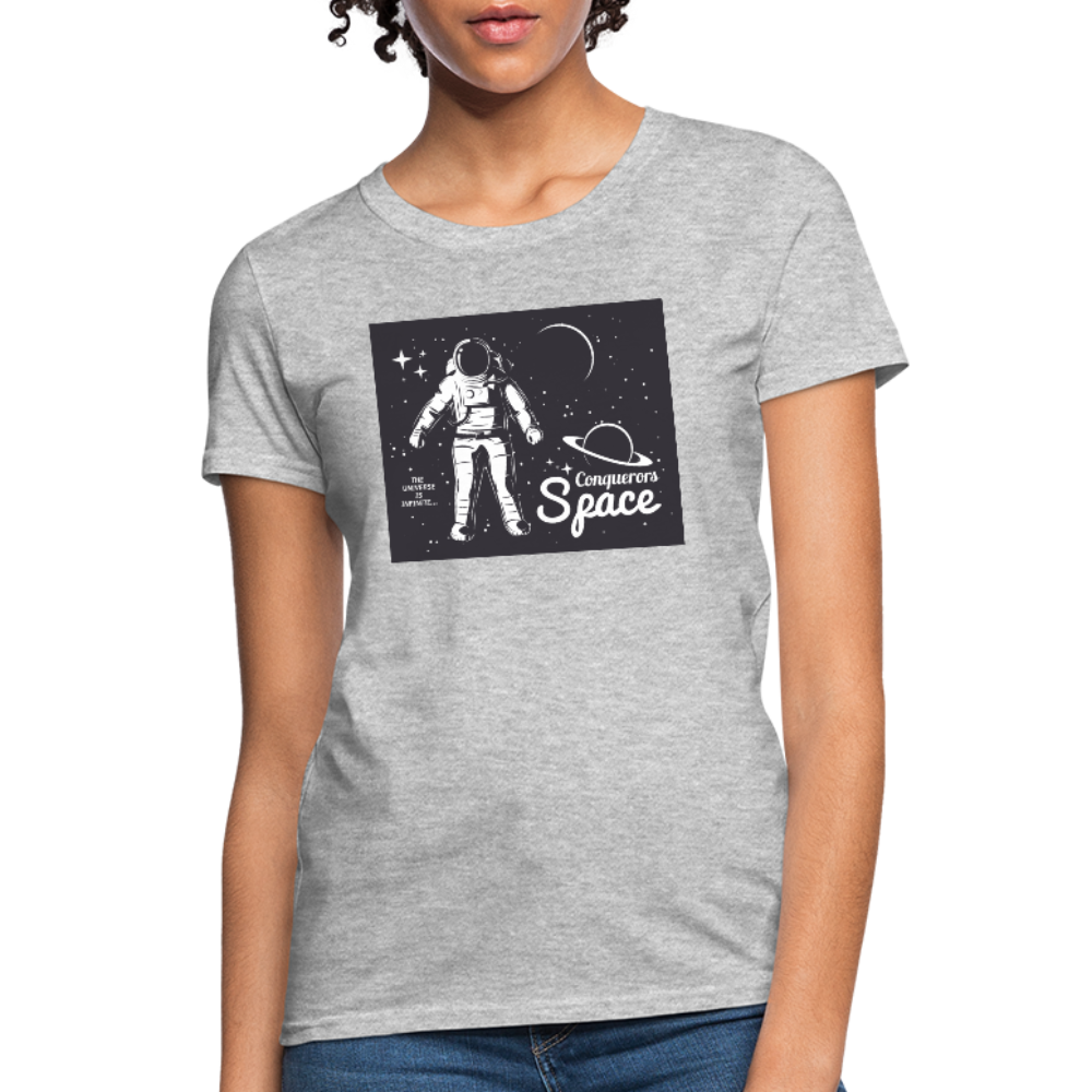 Conqueror's Space Women's T-Shirt - heather gray