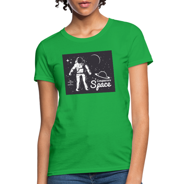 Conqueror's Space Women's T-Shirt - bright green