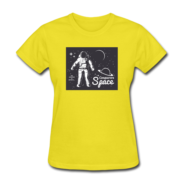 Conqueror's Space Women's T-Shirt - yellow