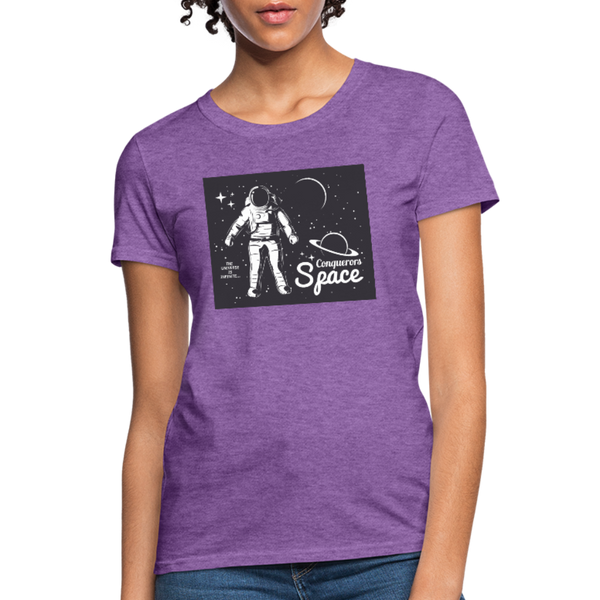 Conqueror's Space Women's T-Shirt - purple heather