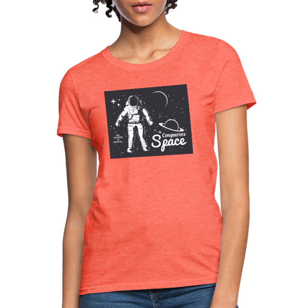 Conqueror's Space Women's T-Shirt - heather coral