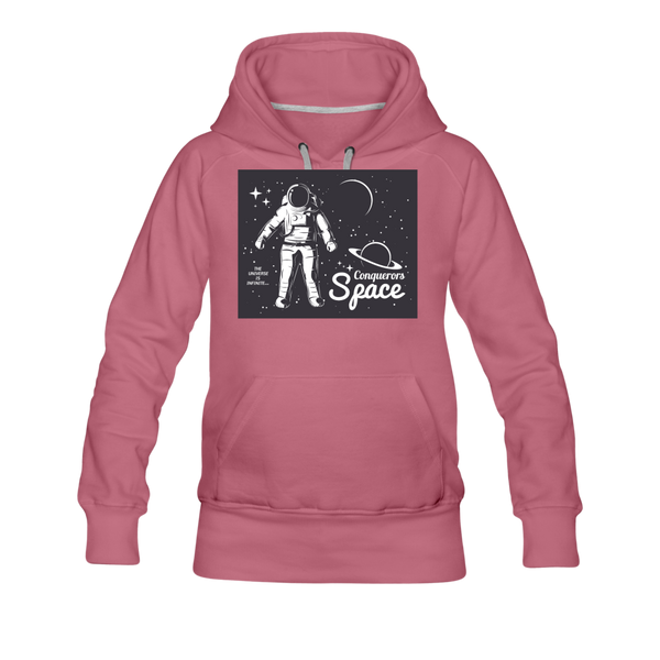 Conqueror's Space Women’s Premium Hoodie - mauve