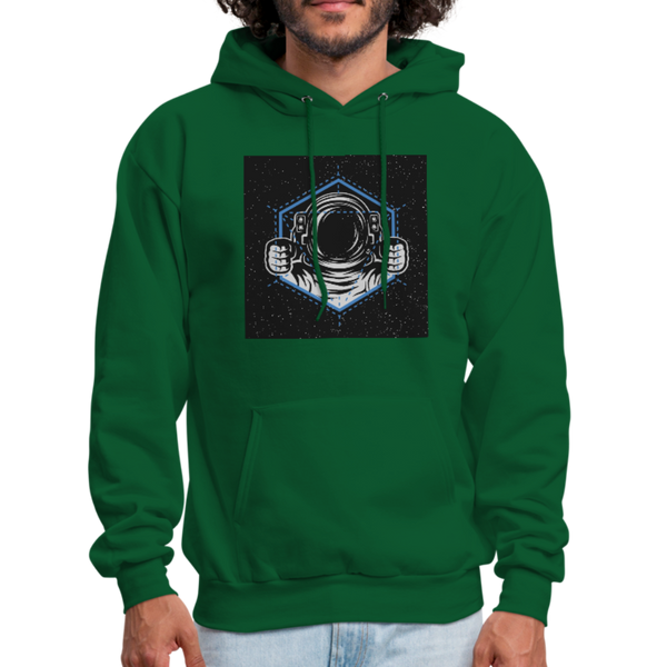 Astronaut Drive Men's Hoodie - forest green