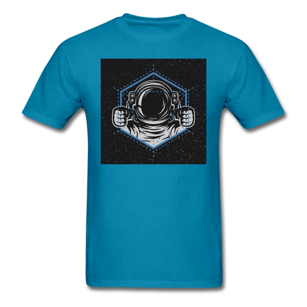 Astronaut Drive Men's T-Shirt - turquoise