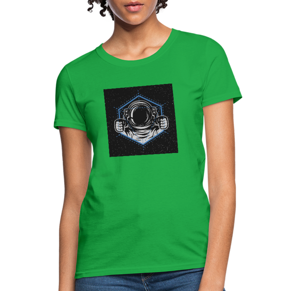 Astronaut Drive Women's T-Shirt - bright green