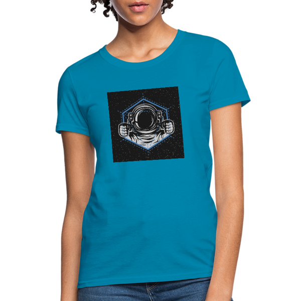 Astronaut Drive Women's T-Shirt - turquoise
