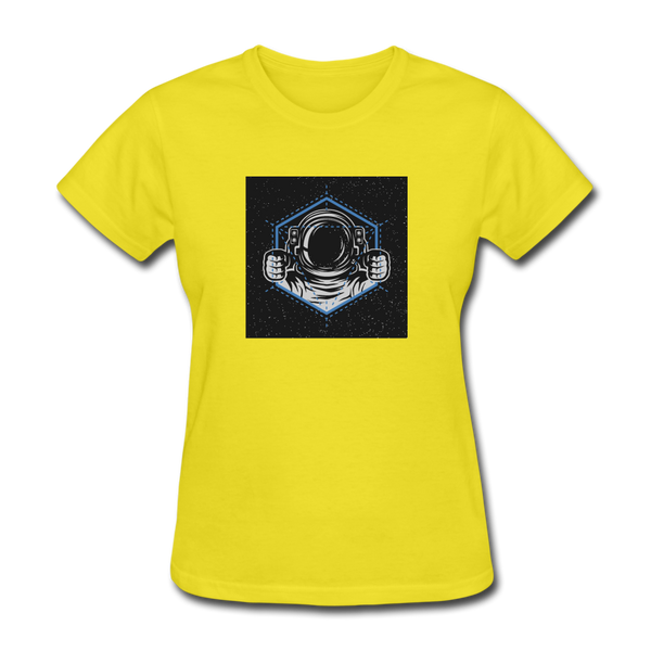Astronaut Drive Women's T-Shirt - yellow