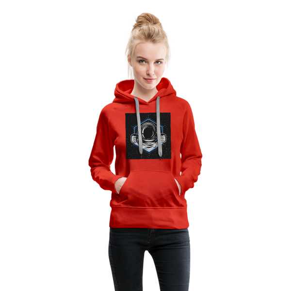 Astronaut Drive Women’s Premium Hoodie - red