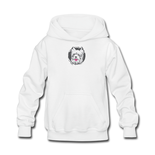 Westie Terrier Kids' Hoodie - white