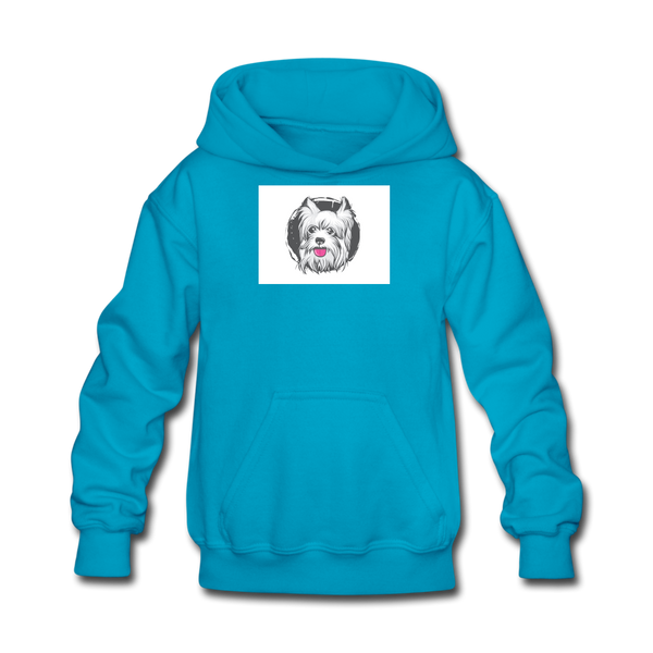 Westie Terrier Kids' Hoodie - turquoise