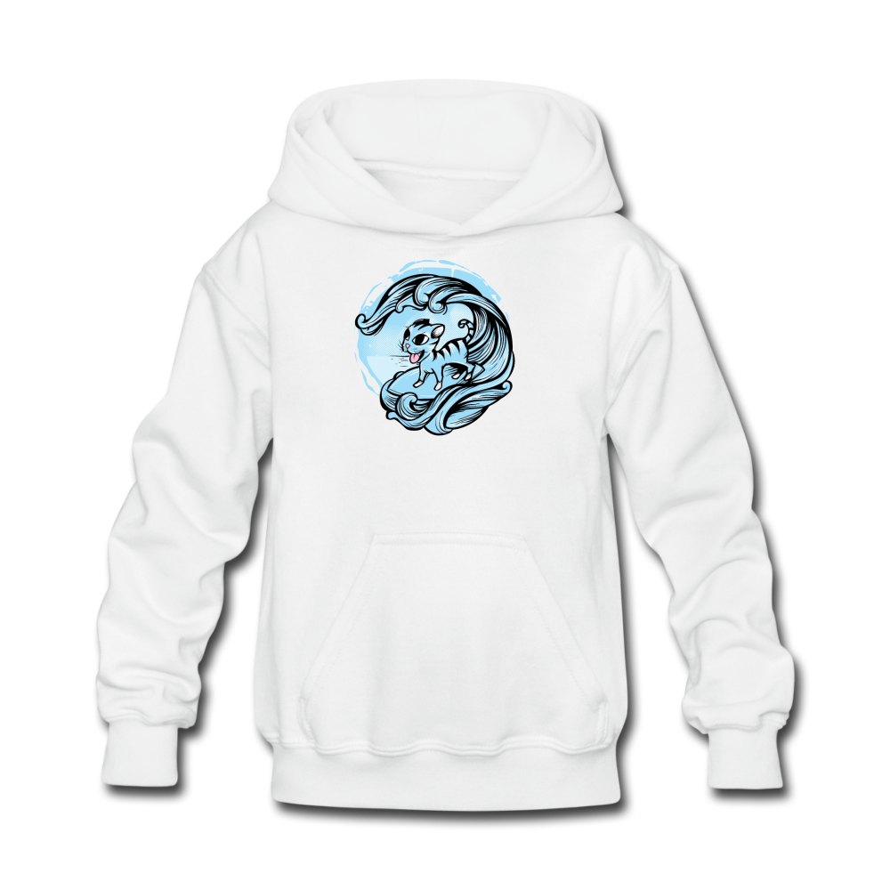 Surf's Up Kids' Hoodie - white