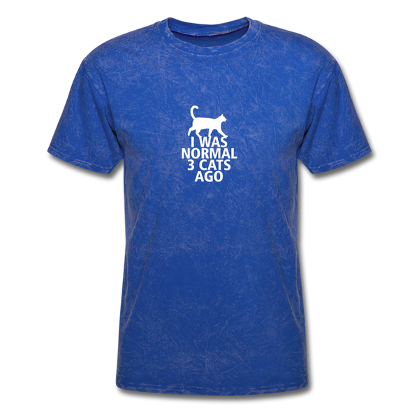 I Was Normal 3 Cats Ago Men's T-Shirt - mineral royal