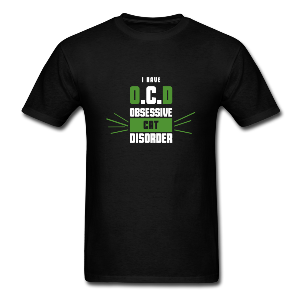 I Have O.C.D Obsessive Cat Disorder Men's T-Shirt - black