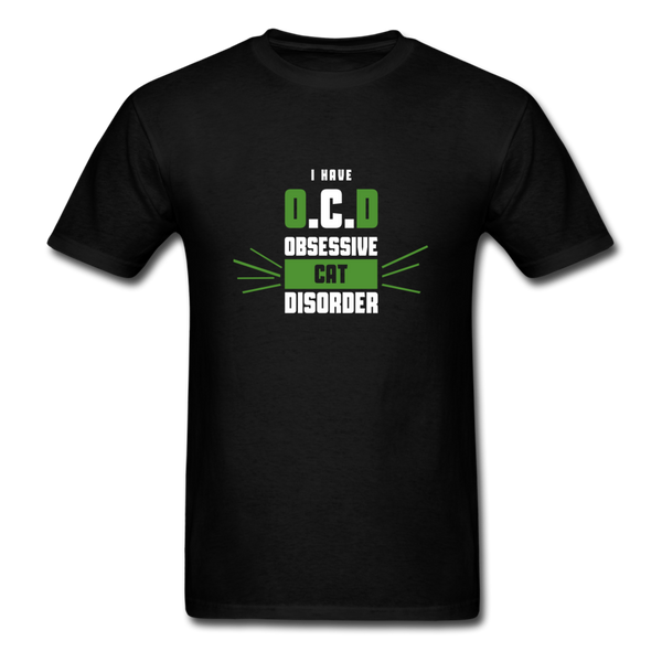 I Have O.C.D Obsessive Cat Disorder Men's T-Shirt - black