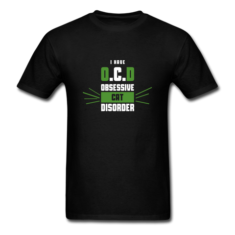 I Have O.C.D Obsessive Cat Disorder Men's T-Shirt - black