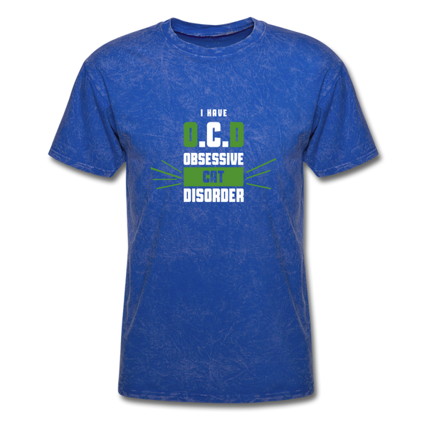 I Have O.C.D Obsessive Cat Disorder Men's T-Shirt - mineral royal