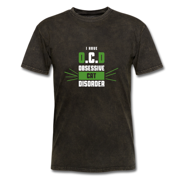 I Have O.C.D Obsessive Cat Disorder Men's T-Shirt - mineral black